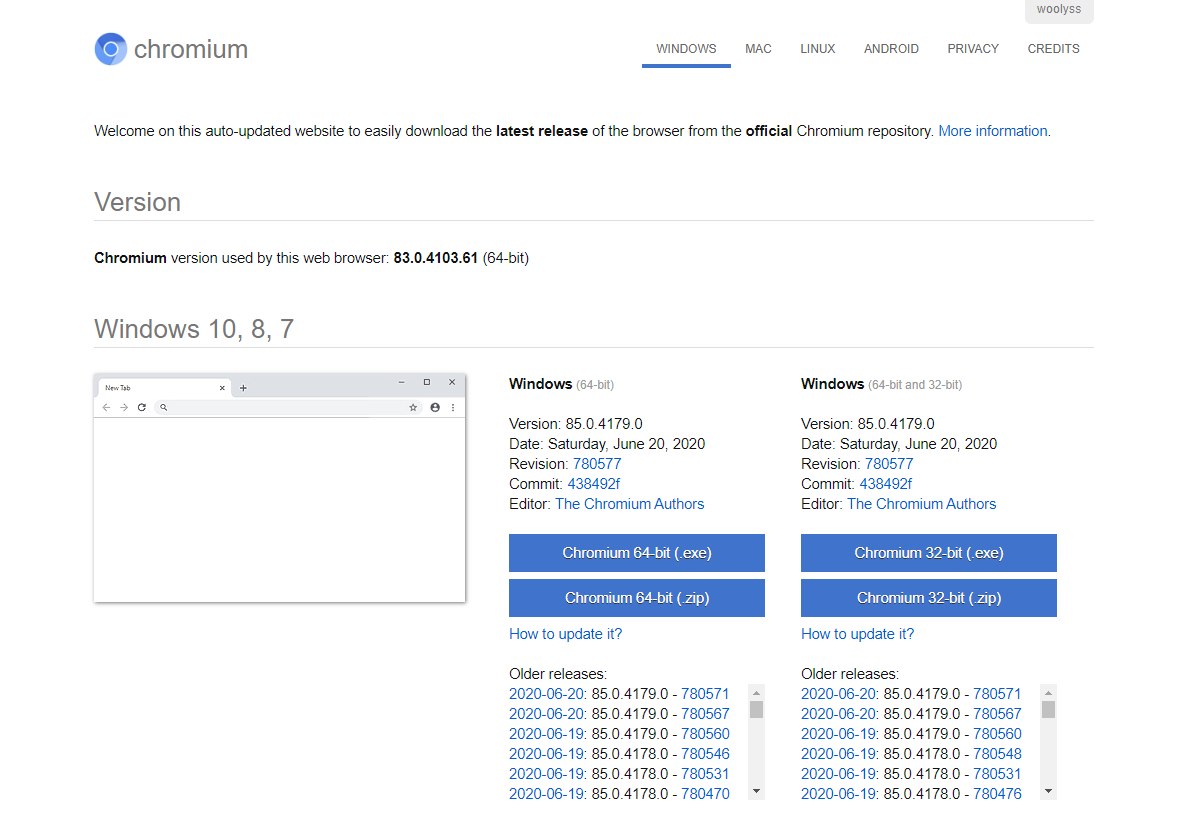 Chromium Offical Website