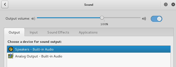 audio setting