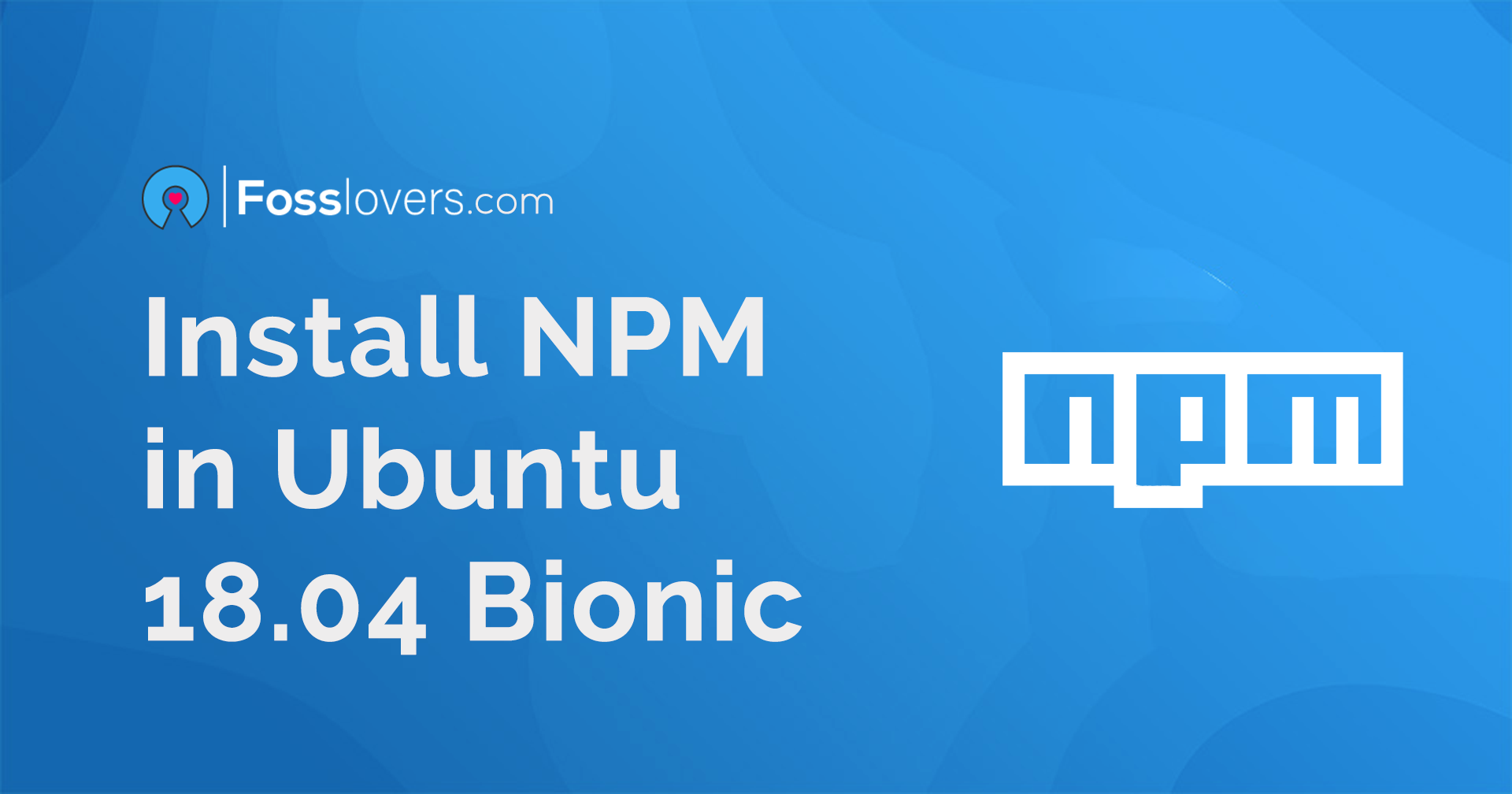 Download Npm In Ubuntu - Parkwi