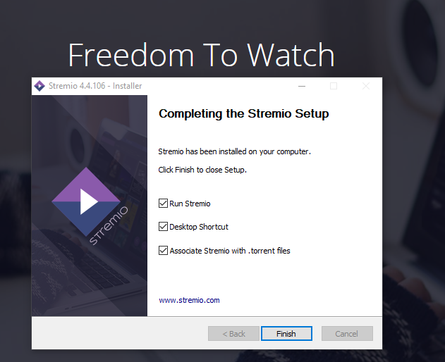 install stremio on windows